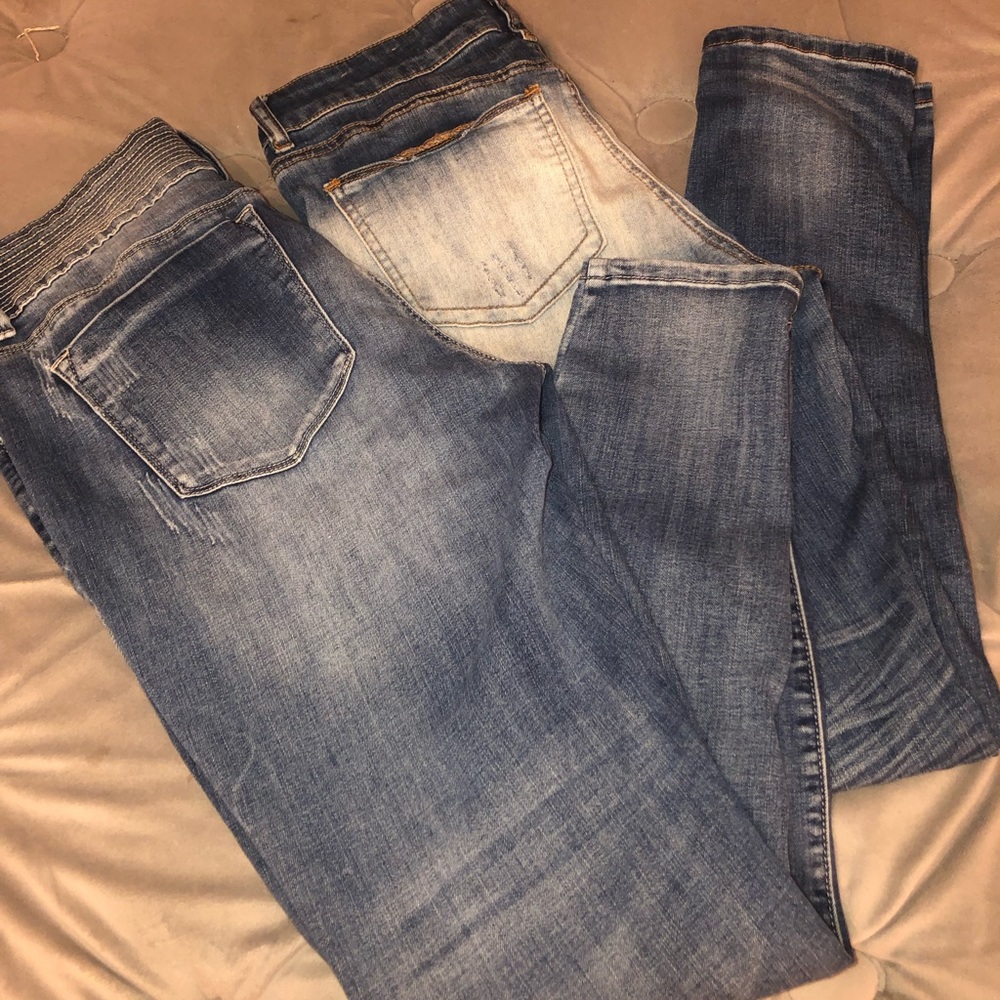 2 Pairs Rue 21 Twenty One Black 11/12R Jeans